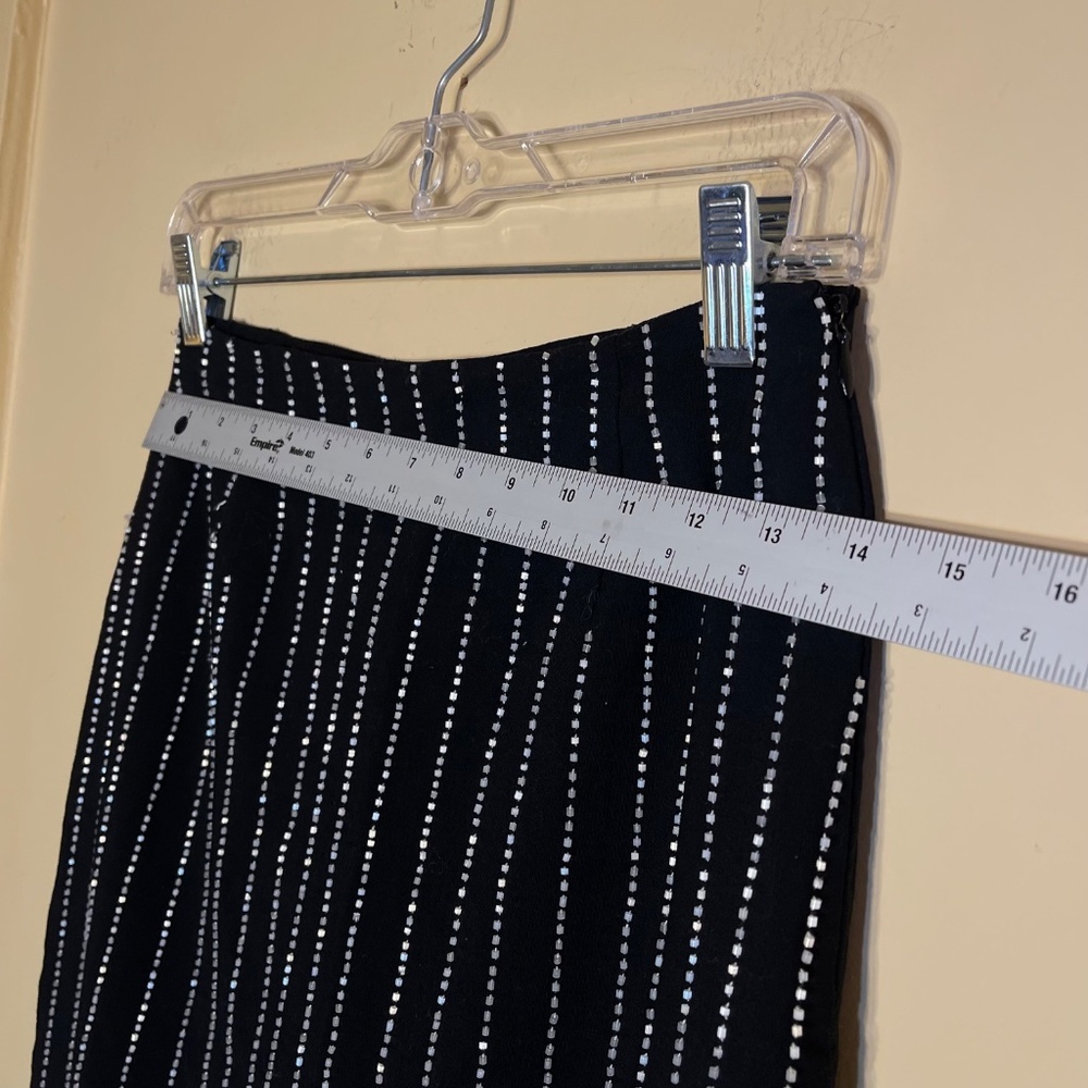Moschino Black and White Striped Pencil Skirt - Picture 10 of 14